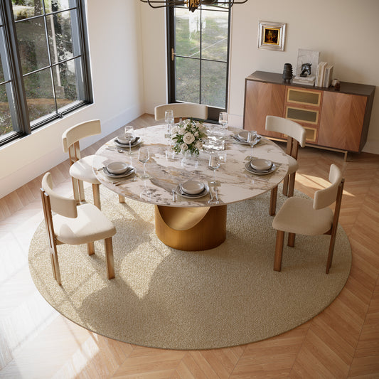 Dining Table Rawasy 8 chairs