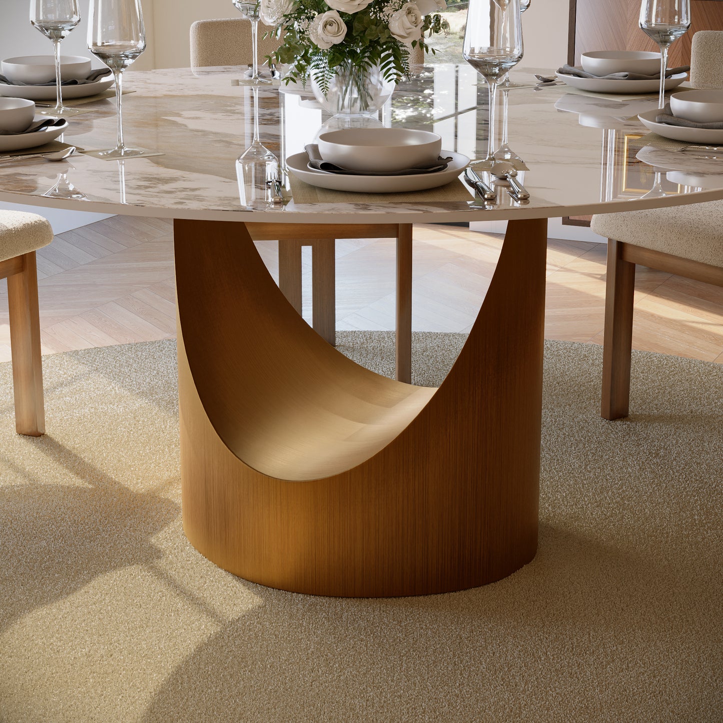 Dining Table Rawasy 8 chairs
